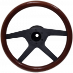 Universal wooden steering wheel