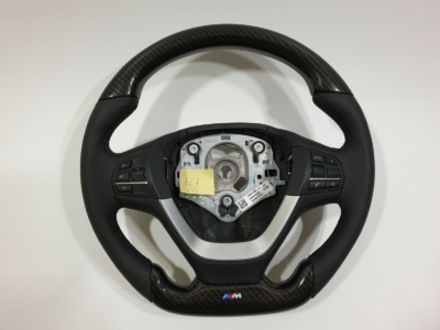 Carbon fiber BMW steering wheel